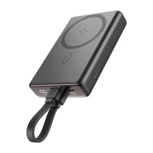 Joyroom 20W Magnetische kabellose Powerbank 10000mAh mit Kabel & Ständer - Schwarz