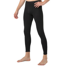 Men's Black Compression Leggings M, Quick Dry Polyester