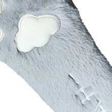 Grey Plush Cat Claws Soft Seatbelt Covers for Women