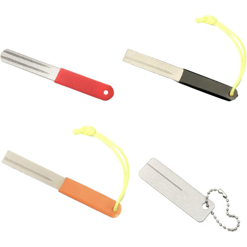 fishhook file, fish hook sharpener, fish hook, sharpening file with keychain, fine and medium grit 2
