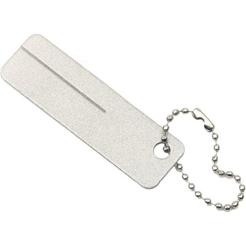 fishhook file, fish hook sharpener, fish hook, sharpening file with keychain, fine and medium grit 1