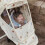 Beige Oxford Cloth Stroller Rain Cover Windproof Bear 4