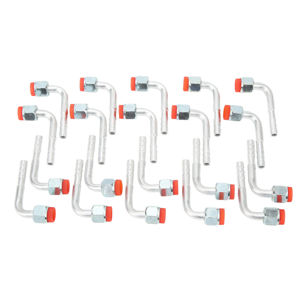 20Pcs 3/8In 90 Aluminium Barb Fitting Elbow Nut 7631329191143