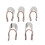25pcs Reusable Aluminum Nail Extension Forms for UV Gel 5