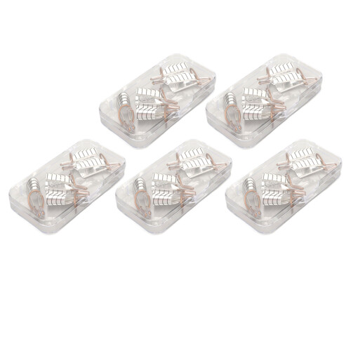 25pcs Reusable Aluminum Nail Extension Forms for UV Gel