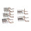 25pcs Reusable Aluminum Nail Extension Forms for UV Gel 15