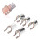 25pcs Reusable Aluminum Nail Extension Forms for UV Gel 10