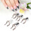 25pcs Reusable Aluminum Nail Extension Forms for UV Gel 14
