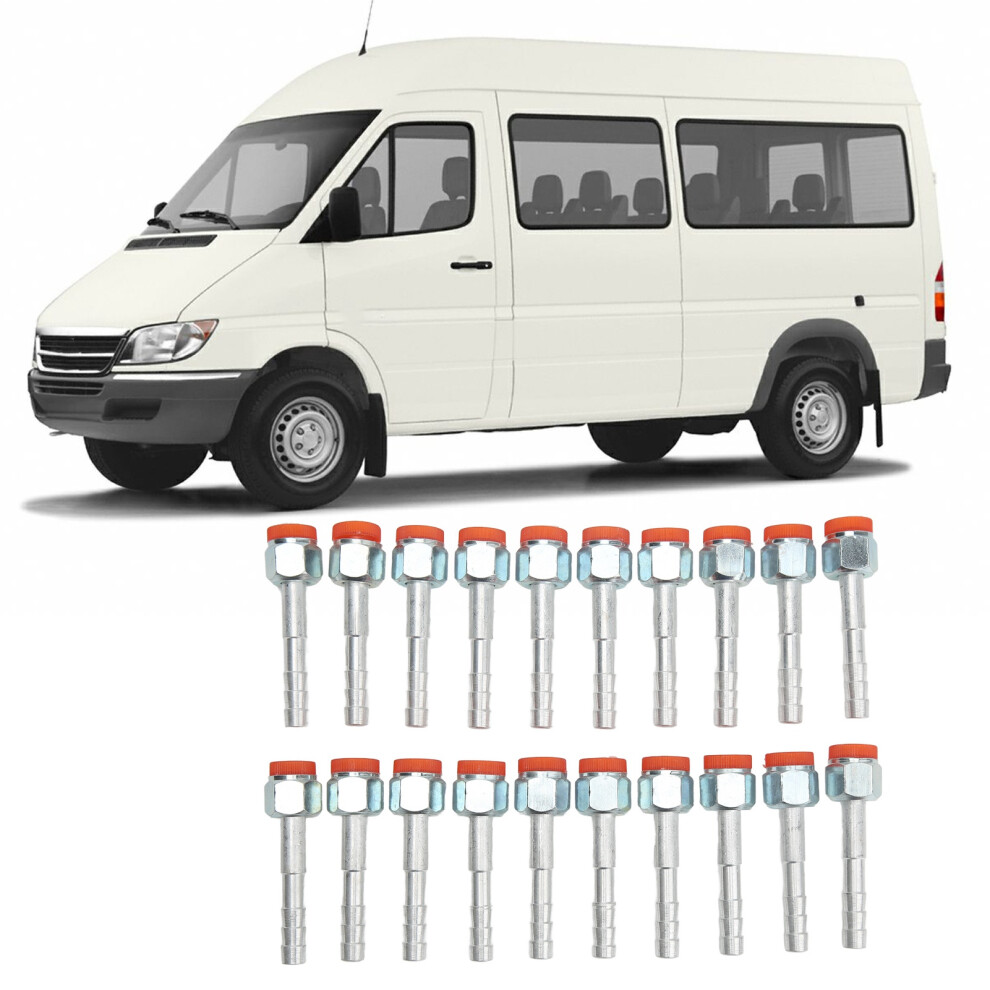 20Pcs 3/8In Aluminum Ac Hose Barb Fitting Straight 4311329192960