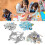 DIY Blue Bracelet Making Kit with Large Colored Beads 14