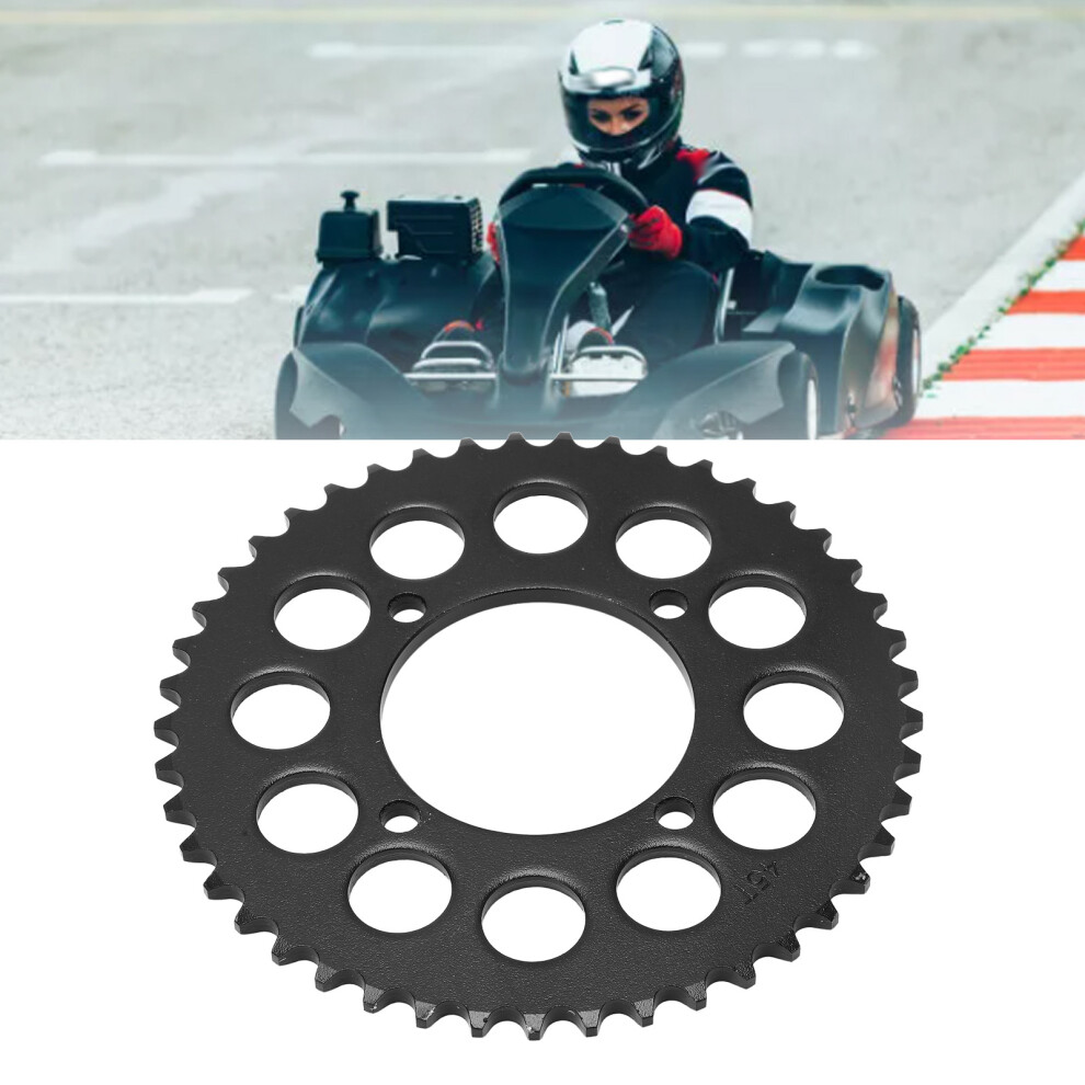 420 45T Steel Motorcycle Rear Sprocket 688G Black 5091329193790