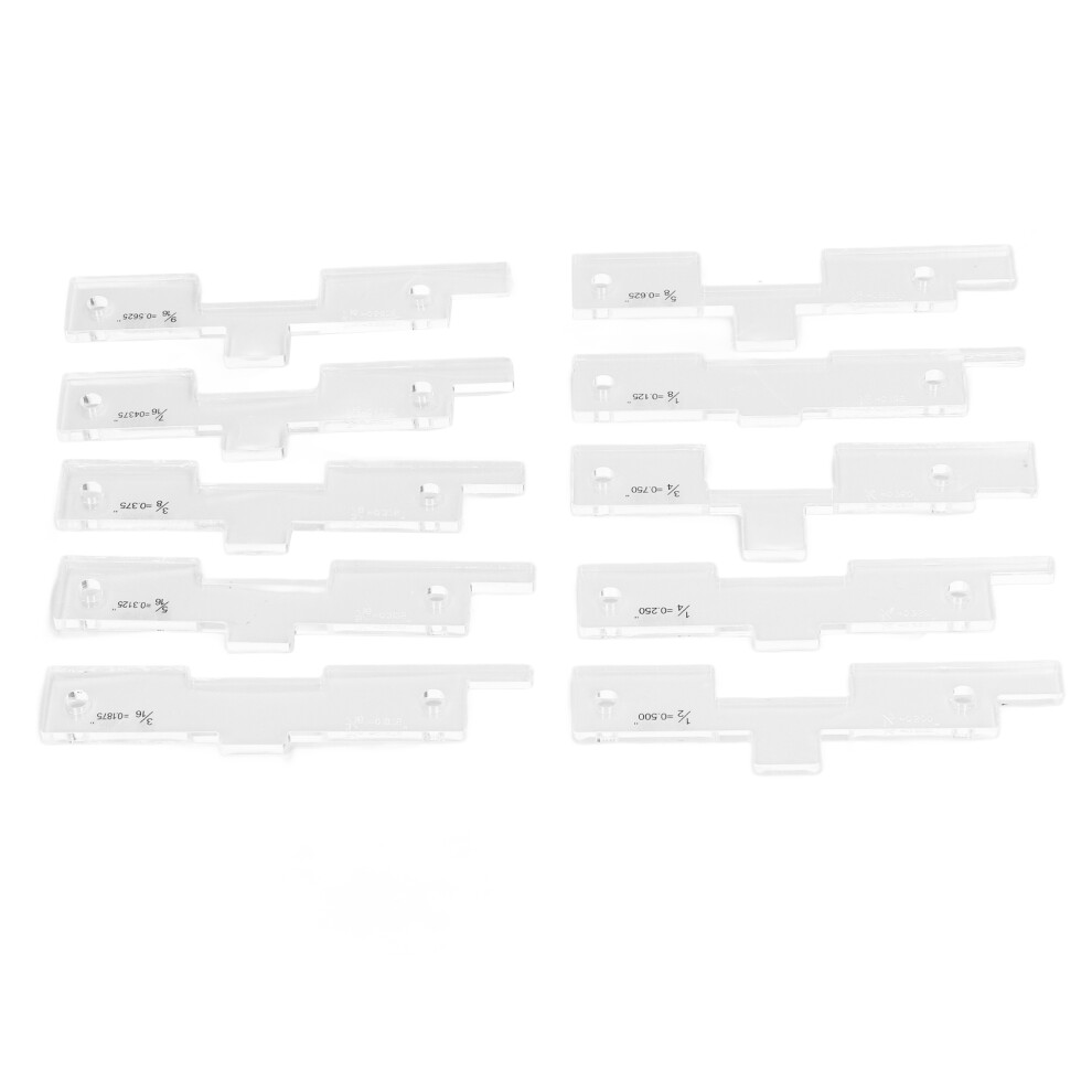 10Pcs Transparent Acrylic Router Table Setup Bars For Woodworking 7891329195248