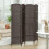 Homcom HOMCOM 4 Panel Folding Room Divider, Privacy Screen, 160 x 170cm, Brown 1