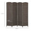 Homcom HOMCOM 4 Panel Folding Room Divider, Privacy Screen, 160 x 170cm, Brown 2