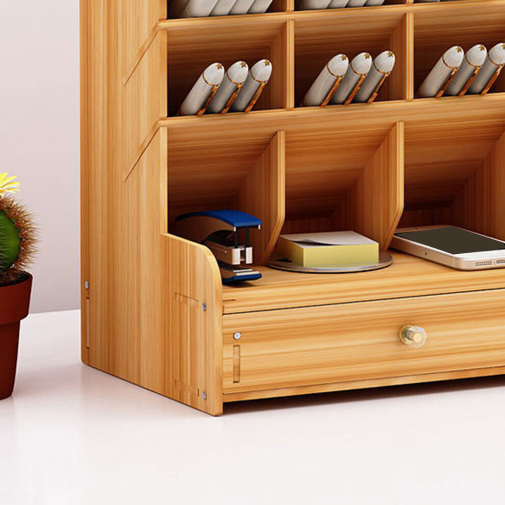 Large Wood Pen Organizer 25.5x15x21cm 900g Capacity-image-OPC-PJ67H2C-NEW