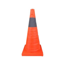 Collapsible Safety Traffic Cone 45cm with Reflective Collar