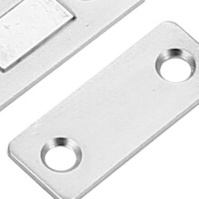 Conjunto de 14 cierres magnéticos, plateado, 42x17 mm, 28 mm