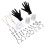 Professional Metal Body Piercing Tool Kit for Lip & Nose 10