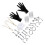 Professional Metal Body Piercing Tool Kit for Lip & Nose 6