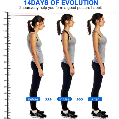 Back Support Posture Corrector for Women Men  Upper Back Support for Adults 2