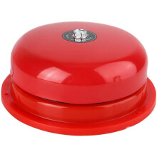 (12v) Fire Alarm Bell, 220V/24V/12V 6inch Stainless Steel School Factory Warehouse Electric Bell 100db AC 50HZ(220V)
