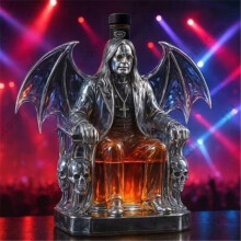 (A3) 300ml Ozzy Osbourne Whiskey Bottle Back To The Beginning Commemorative Whiskey Wine Bottle Home Decor Statue For Rock Fans