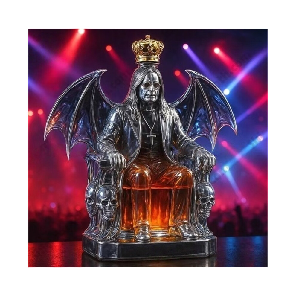 (A1) 300ml Ozzy Osbourne Whiskey Bottle Back To The Beginning Commemorative Whiskey Wine Bottle Home Decor Statue For Rock Fans