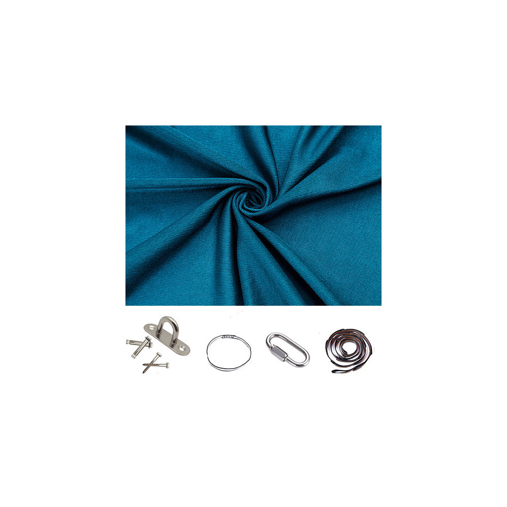 (280*150cm dark green) Indoor children's swing, outdoor hammock, hanging chair, elastic sensory yoga-image-OPC-PJ67K5Z-NEW