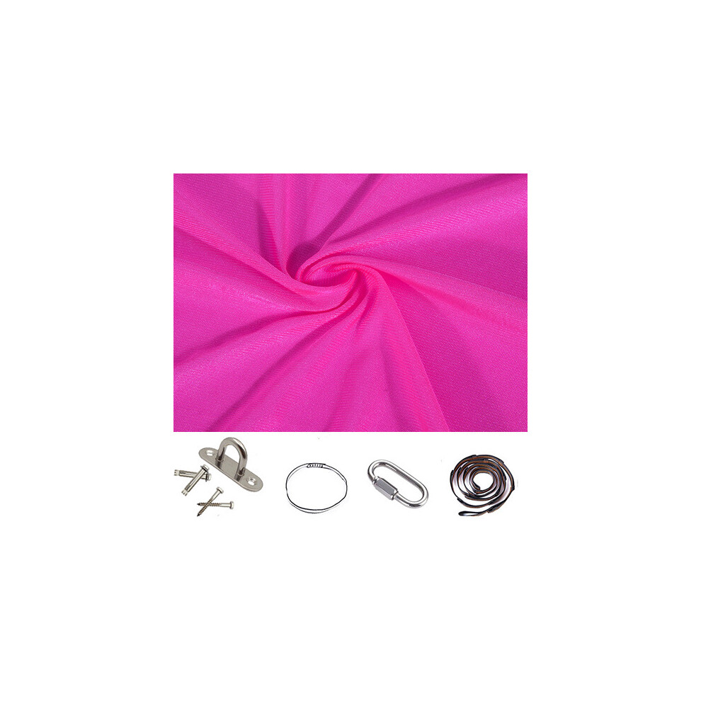 (280*100cm rose red) Indoor children's swing, outdoor hammock, hanging chair, elastic sensory yoga-image-OPC-PJ67K6C-NEW