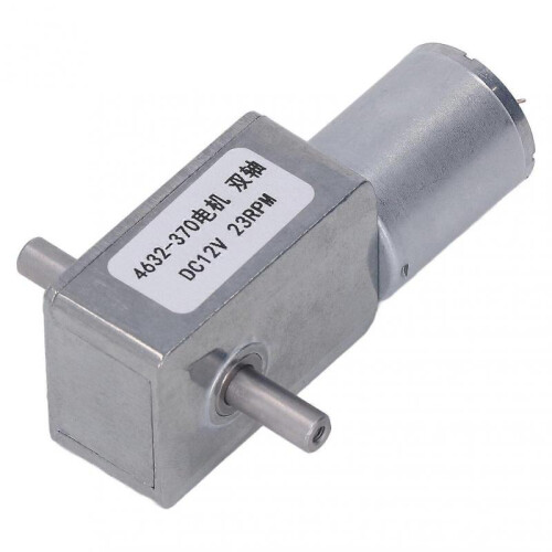 High quality  4632-370 Dual-axis Worm Gear DC Motor 23RPM