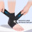 AnkleGuard Ankle Active Protective Bandage, Adjustable Ankle Support (L, Black) 2