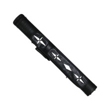 Pool Cue Case 4 Holes Pool Cue Carry Bag for 1/2 Snooker, Leather Container, Billiard Pole, Storage Bag, Organizer