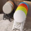 2 x Folding Stool Chair with Padded Seat for Outdoor Use  White White 2pcs 3