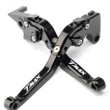 (black) For YAMAHA TMAX 530 2012-2019 TMAX 560 2020 Motorcycle Accessories CNC Adjustable Extendable Foldable Brake Clutch Levers