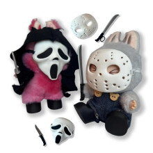 (B) Doll Terror Mask Halloween Set 17cm Doll Accessories