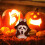(B) Doll Terror Mask Halloween Set 17cm Doll Accessories 3