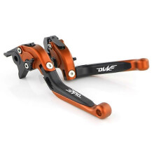 (OG-BK-OG)For KTM Duke 125 200 250 390 RC125 RC200 RC390 Brake Clutch Lever Aluminum Extendable Adjustable