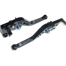 Excellent YAMAHA MT-09 2014-2020 SHORT BRAKE & CLUTCH LEVERS SET RACE TRACK ENGRAVED S4ZA
