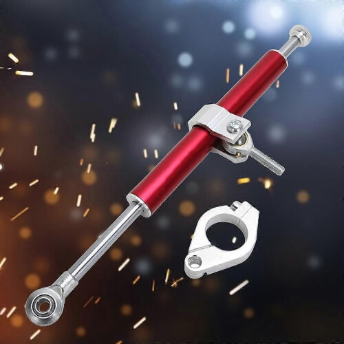 (Red)For R1-R6 MT07 MT09 250 Z250 CNC-Universal Adjustable Damper-Steering Stabilize 1