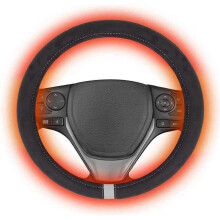 Coprivolante riscaldato automatico 12v 15 In auto universale invernale riscaldante per volante Scaldamani