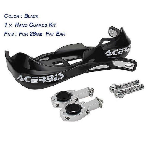 (28mm Black28mm Black)Motorcycle 22MM 28MM Handguard Hand Handlebar Handle Bar Guard Protect Shield