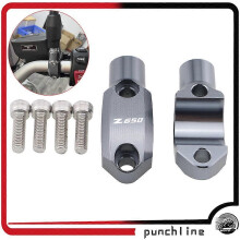 (Logo grigio Z650) Per Z1000/R Z900RS Z900 Z650 Z1000SX NINJA 1000 Tourer\tManubrio 22mm Freno Frizione