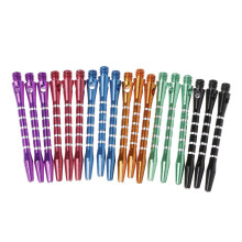 6 Sets/18 Pieces, 53 mm Aluminum shafts, 6 colors, 2BA thread size, length