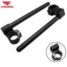 (Riser Black 43mm)Riser Rised CNC Aluminum Motorcycle Handlebar Clip-Ons Fork Handle Bars Clip ons For