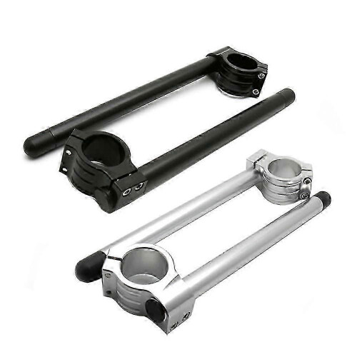 (39mm Black)Motorcycle Handlebars 22mm Handlebar Clip-ons Fork Handle Bars Clip Ons For Universal Cafe 2
