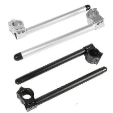 (39mm Black)Motorcycle Handlebars 22mm Handlebar Clip-ons Fork Handle Bars Clip Ons For Universal Cafe