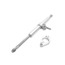 (Zilver)CNC universele stuurdemper voor R6 MT07 330MM veiligheid