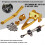 (only BIack bracket)Motorcycle Accessories Stabilizer Steering Damper Mounting Bracket Mount Kit Safety 3