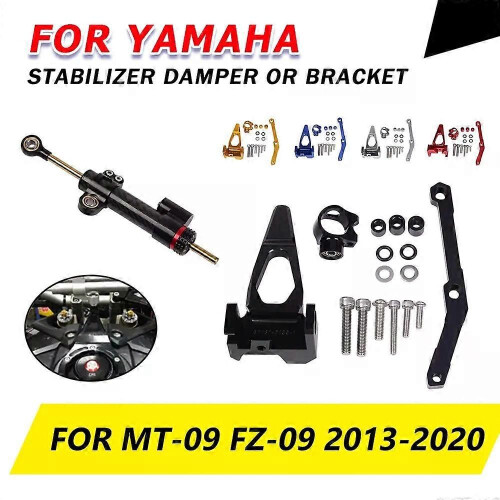 (only BIack bracket)Motorcycle Accessories Stabilizer Steering Damper Mounting Bracket Mount Kit Safety 1
