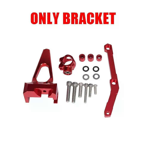 (only Red bracket)Motorcycle Accessories Stabilizer Steering Damper Mounting Bracket Mount Kit Safety